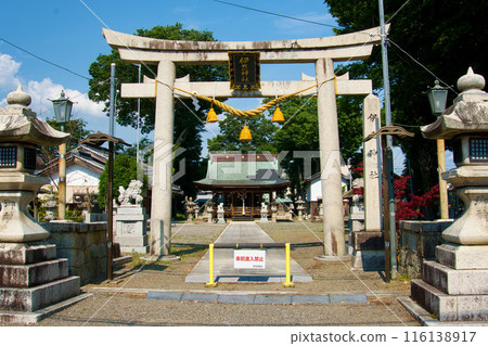 A historic shrine on a clear, sunny day [Izu Shrine] 116138917