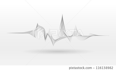 Line element sound wave rhythm abstract background Line element sound wave rhythm abstract background 116138982