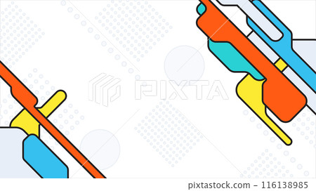 Digital geometric tech elements abstract background Digital geometric tech elements abstract background 116138985