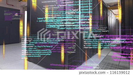Image of data processing over computer servers 116139012