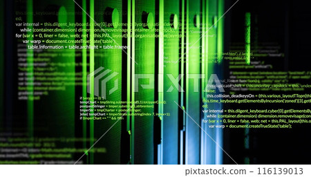 Image of data processing over computer servers Image of data processing over computer servers 116139013