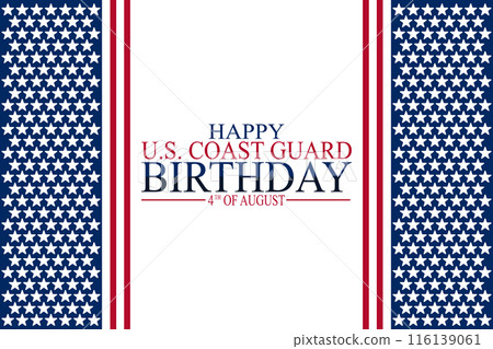 Happy US Coast Guard Birthday Vector illustration Happy US Coast Guard Birthday Vector illustration 116139061