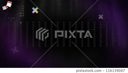 Image of shapes moving on black background Image of shapes moving on black background 116139087