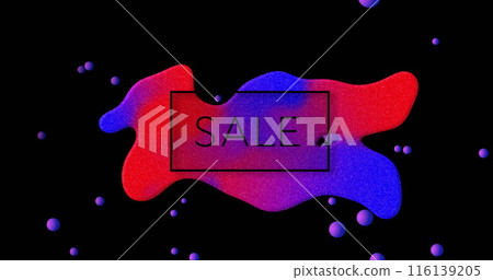 Image of sale text over colourful blot and spheres on black background Image of sale text over colourful blot and spheres on black background 116139205