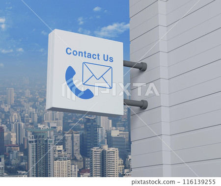 Business contact us and customer service concept, 3D rendering 116139255