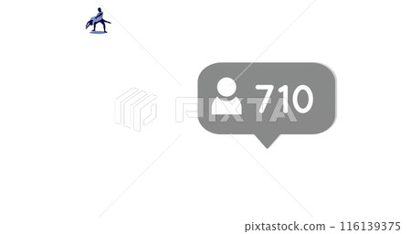 Image of media icon over white background 116139375