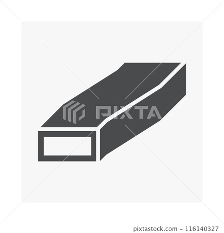 Offsets duct vector icon, black silhouette. 116140327
