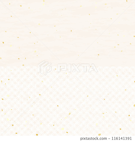 Illustrated background material that arranges traditional Japanese patterns 116141391