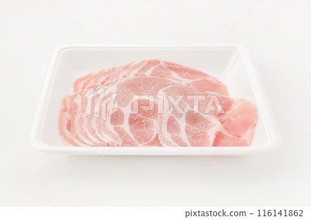 Pork shoulder rose slice Pork shoulder rose slice 116141862