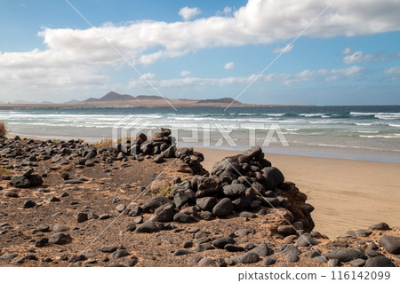 Coast of Atlantic ocean, Famara, Lanzarote 116142099