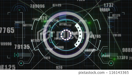 Image of data processing over scope scanning Image of data processing over scope scanning 116143365