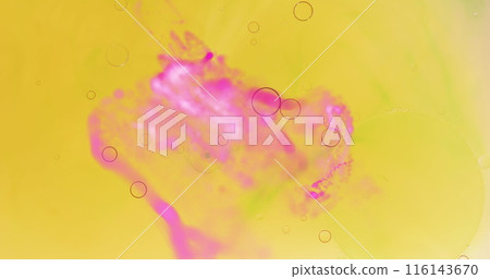 Image of abstract liquid patterned yellow background Image of abstract liquid patterned yellow background 116143670