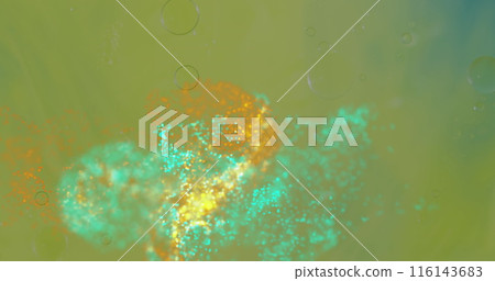 Image of abstract liquid patterned green background 116143683