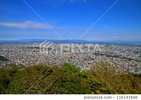 從藻岩山展望台/市中心（北海道札幌市）眺望的景色 116143806