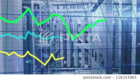 Image of multicolored graphs, computer language over data server systems Image of multicolored graphs, computer language over data server systems 116143965