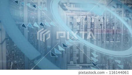 Image of data processing over computer servers 116144061