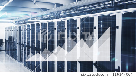 Image of data processing over computer servers 116144064