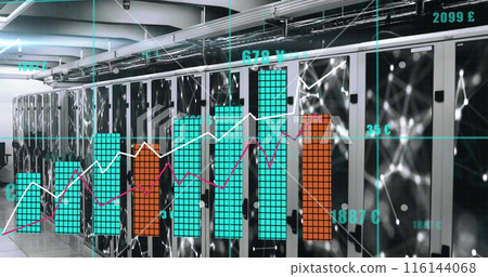 Image of data processing over computer servers 116144068