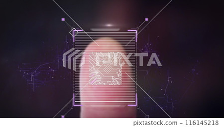 Image of qr code over shapes 116145218