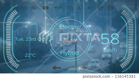 Image of blue numbers and letters with glitch on blue background Image of blue numbers and letters with glitch on blue background 116145381