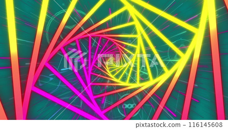 Image of media icons over neon shapes Image of media icons over neon shapes 116145608