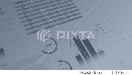 Image of data processing over white background 116145691