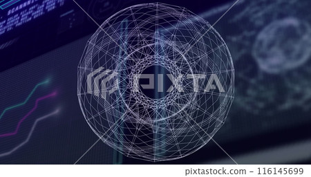 Image of data processing over circles 116145699