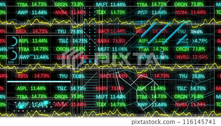 Image of black background over data processing 116145741