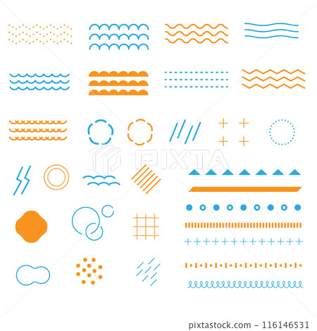 幾何圖案圖標集 116146531