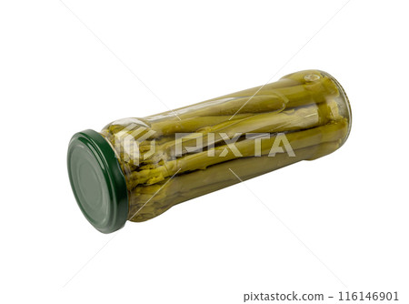 Pickled Asparagus, Bunch of Raw Marinated Garden, Green Spring Salted Vegetables Pickled Asparagus, Bunch of Raw Marinated Garden, Green Spring Salted Vegetables 116146901