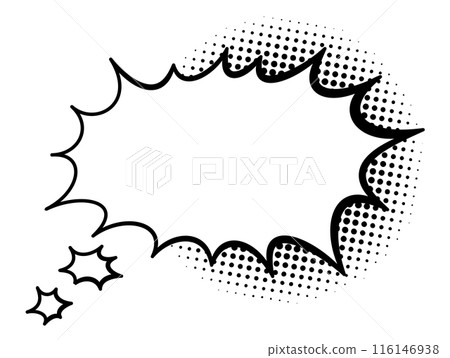 Comics book speech bubble. Speech balloon or cartoon design elements isolated on white background. Vector illustration Comics book speech bubble. Speech balloon or cartoon design elements isolated on white background. Vector illustration 116146938