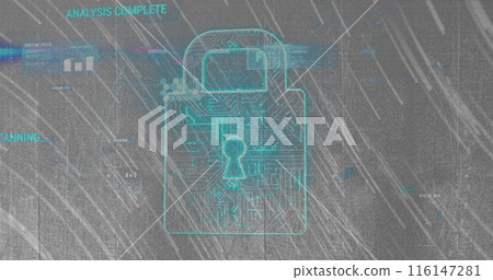 Image of data processing and brains over car drawing 116147281