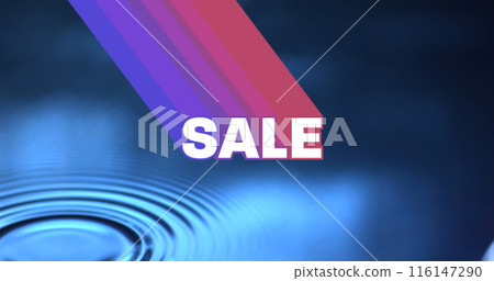 Image of sales text over water drop Image of sales text over water drop 116147290