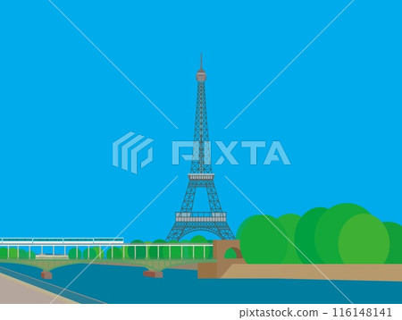艾菲爾鐵塔 遊覽艾菲爾鐵塔比爾哈基姆橋 巴黎 116148141