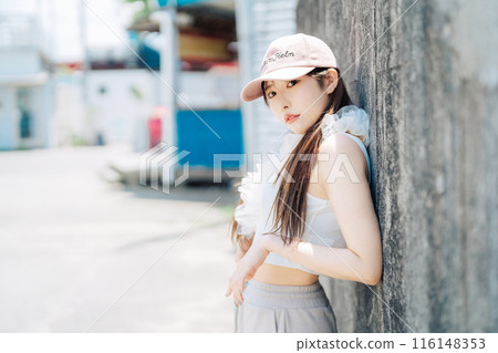 韓國時尚年輕女孩 韓國時尚年輕女孩 116148353