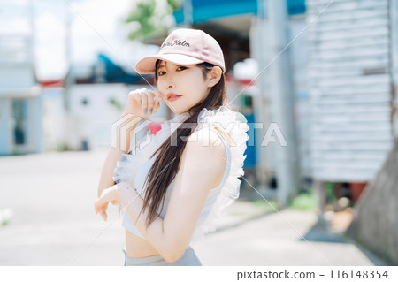Korean fashion young girl Korean fashion young girl 116148354