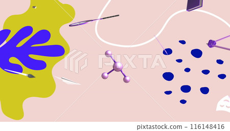 Image of education and school icons over pattern background Image of education and school icons over pattern background 116148416