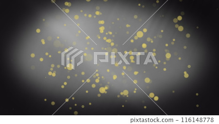 Image of light spots over black background Image of light spots over black background 116148778