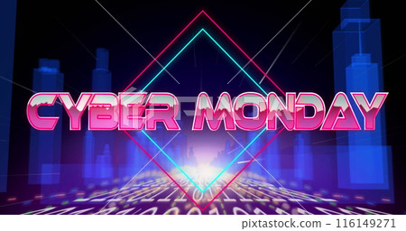 Image of game over text over moving digital tunnel 116149271