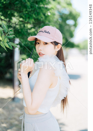 Korean fashion young girl Korean fashion young girl 116149348