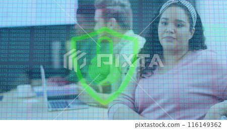 Work at a modern office with happy, diverse business people discussing work during a meeting Work at a modern office with happy, diverse business people discussing work during a meeting 116149362