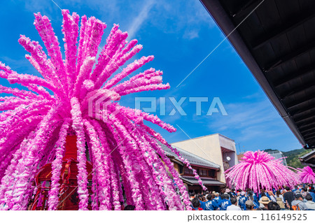 美濃祭:卯建市的花神轎遊行(岐阜縣美濃市) 美濃祭:卯建市的花神轎遊行(岐阜縣美濃市) 116149525