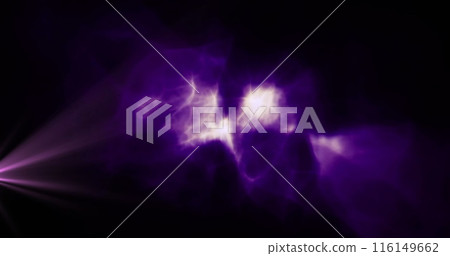 Image of light spots and shapes moving over black background 116149662