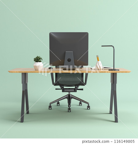 Interior office room 3D Illustration 116149805