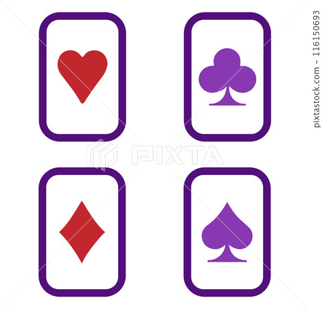 Purple playing cards Purple playing cards 116150693