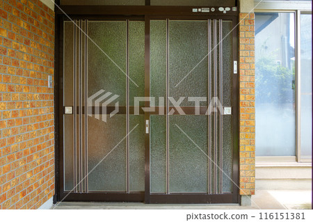 Showa era Japanese house entrance 116151381