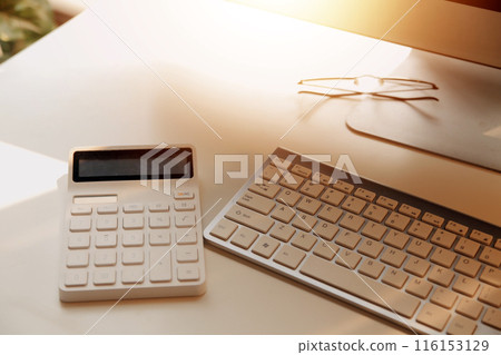 messy office workspace. Messy and cluttered office desk. Messy business office with piles of files and disorganized clutter. messy office workspace. Messy and cluttered office desk. Messy business office with piles of files and disorganized clutter. 116153129