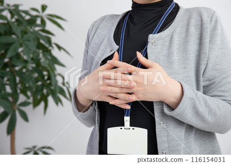 A woman with beautiful hands working A woman with beautiful hands working 116154031