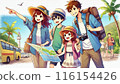 一家人享受暑期旅行 116154426