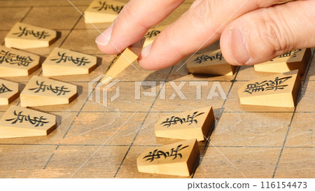 A move at the opening stage of a shogi game 116154473